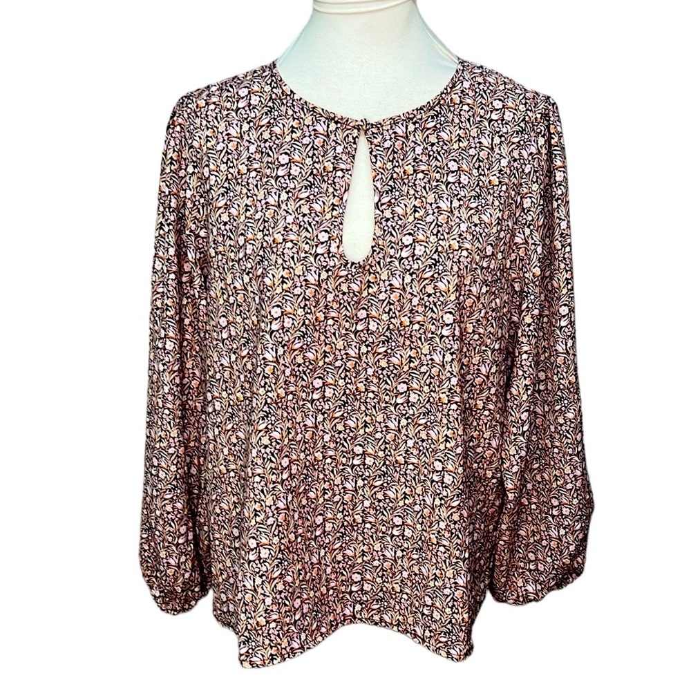J.Crew Floral Long Sleeves Blouse